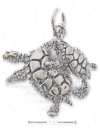 Sterling Silver Mom Amd Baby Turtle Charm