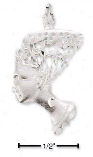 Syerling Silver Nefertite By the side of Filigree Head Charm