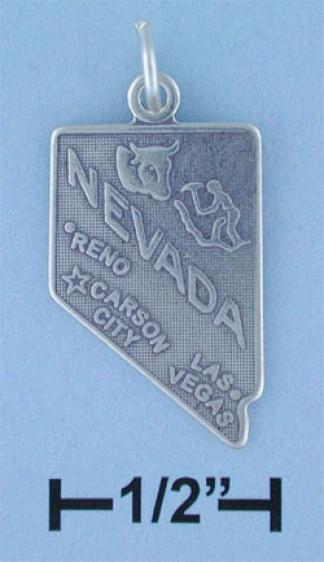 Sterling Slver Nevada State Charm