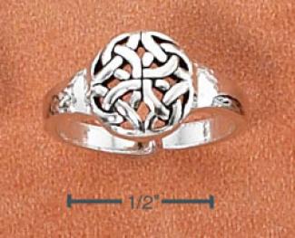 Sterling Silver Oval Celtic Knot Toe Ring