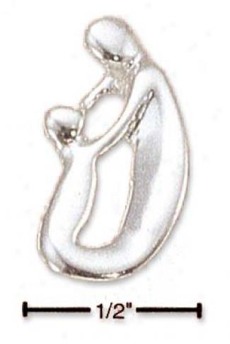 Sterling Silver Parent And Child Charm
