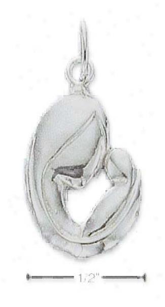 Sterling Silvery Paent With Child Charm