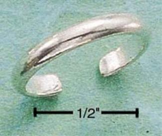 Sterling Silver Plsin 3mm Make circular Stock Toe Ring