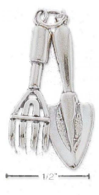 Sterling Silver Libertine And Trowel Charm