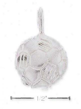 Genuine Silver Satin/dc Soccer Ball Spell