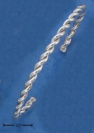 Sterling Silver Simple Twisted Wire Cufff