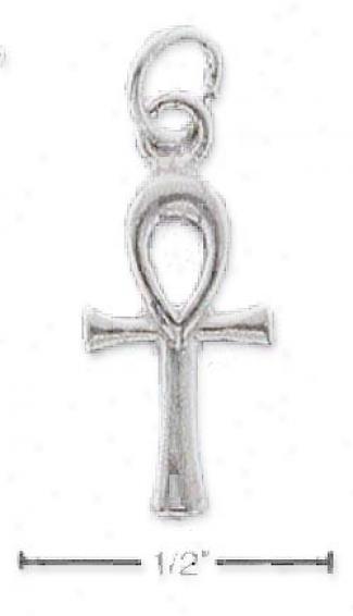 Sterling Silver Small Ankh Charm