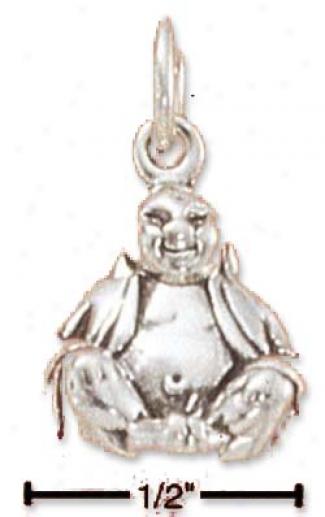 Sterling Silver Small Buddha Charm
