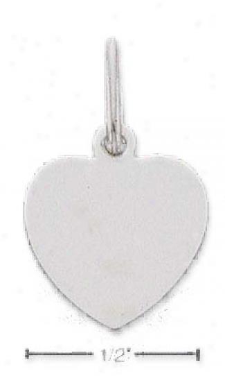 Sterling Silver Small Engravable Heart Charm