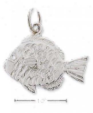 Sterling Silver Small High Polish Kisisng Fish Charm