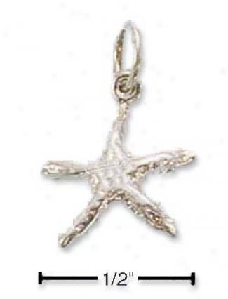 Genuine Silver Small Starfish Charm