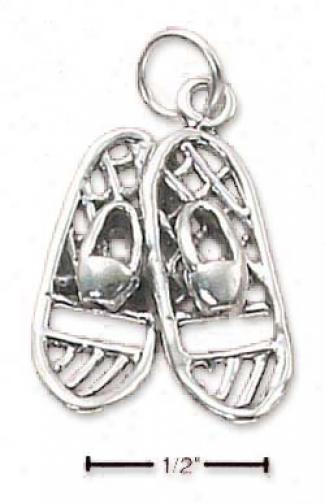 Sterling Silver Snowshoes Chsrm