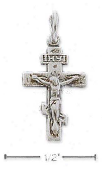 Sterling Silver Tiny Crucifix Charm