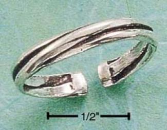 Sterling Silver Triple Band Ring Thumb Ring