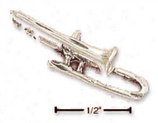 Sterling Silver Trombone Charm