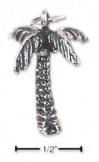 Sterling Silver Tropical Palm Tree