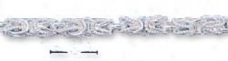 Genuine Silver Turkish Rope 4mm - 7 Inch Bracelet