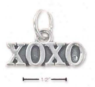 Sterling Silver Xoxo Charm