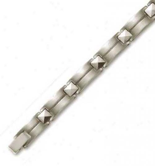 Titanium Mens Stylish Bracelet - 8.5 Inch