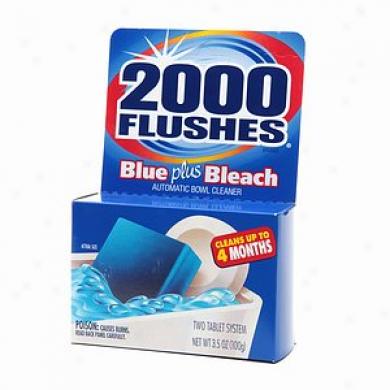 2000 Flushes Blue Plus Bleach, Automatic Bowl Cleaner
