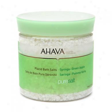 Ahava Puresalt Placid Bath Salts, Syringa - Green Apple