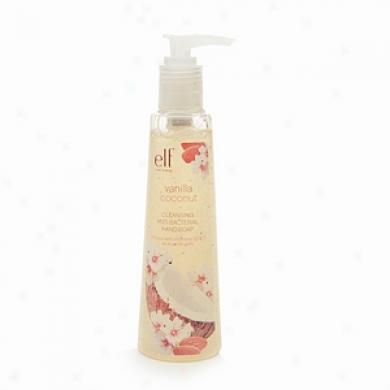 E.l.f. Bath & Body Cleansing Anti-bacterial aHnd Soap, Vanilla Coconutt