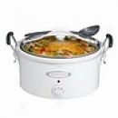 HamiltonB each Oval Slow Cooker Stay Or Go Clip-tight Lid Locks