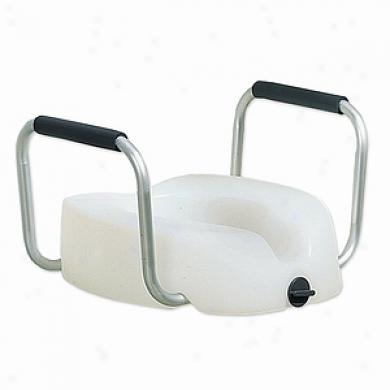 Invacare Raised Toilet Seat With Arms & Microban