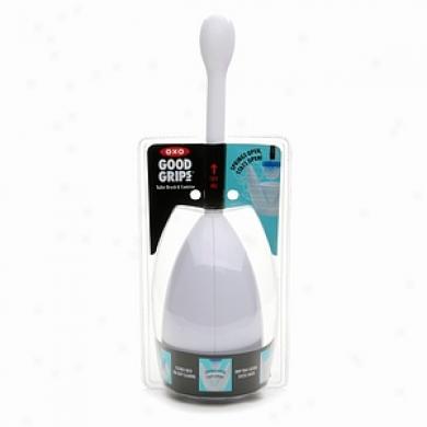 Oxo Good Grips Toilet Brush & Canister, White