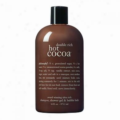 Philosophy 3-in-1 Ultra Rich Shampoo, Bubble Bath & Body Waash, Hot Cocoa