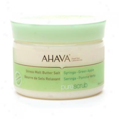 Ahava Purescrub Stress Melt Butter aSlt, Syringa - Green Apple