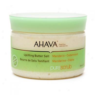 Ahava Purescrub Uplifting Butter Salt, Mandarin - Cedarwopd