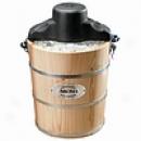 Fragrance 6-quart  Electric/manual Wood Bucket Ice Cream Maker