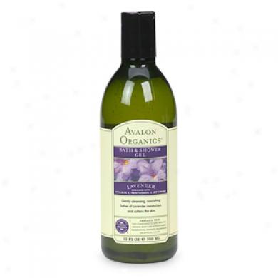 Avalon Organics Bath & Shower Gel, Lavender