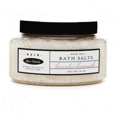 De-luxe Bain Dead Sea Bath Salts, Lavender Chamomioe