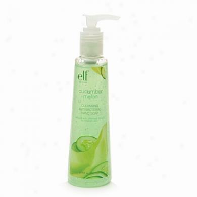 E.l.f. Bath & Body Cleansing Anti-bacterial Hamd Soap, Cucumber Melon