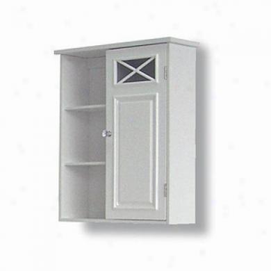 Elite Home Fashions Dawson Wall Cabinet With One Door & Shelves