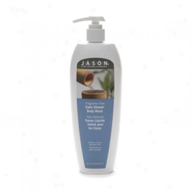 Jason Natural Cosmetics Fragrance Free Satin Shower Body Wash