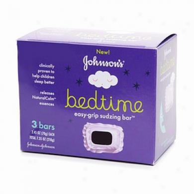 Johnson's Bedtime Easy-grip Sudzing Bar, 2.45 Oz Bars