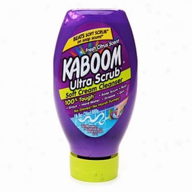 Kaboom Ultra Scrub Soft Cream Cleanser, Fresh Citrus Scent