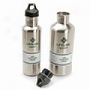 Lifeline First Aid Green Feed Grade Stainless Steel Bottles 2 Pack One 27oz, One 40oz