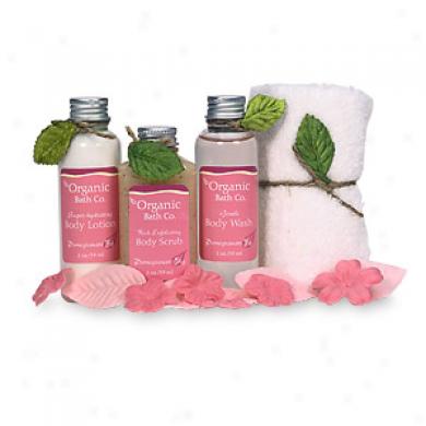Organic Bath Company A Little Luxury Kit, Pomegranate Fig