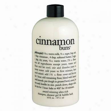 Science of causes  3-in-1 Ultra Rich Shampoo, Bubble Bath & Body Wash, Cinnamon Buns