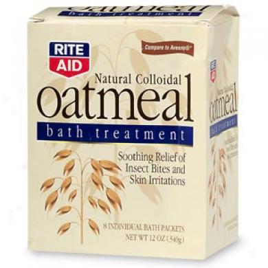 Rite Aid Oatkeal Bath Treatment, Individual Bath Pack3ts