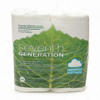 Seventh Generaion Bathroom Tissue   4 Pack 352 Ct, 2 Ply