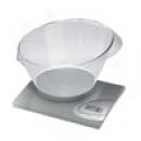 Terraillon Linear Plsu Goblet 11 Pound Kitchen Scale With Bowl, Silver