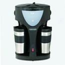 Toastess Silhouette Twin Coffee Maker, Inckudes 2 Mugs